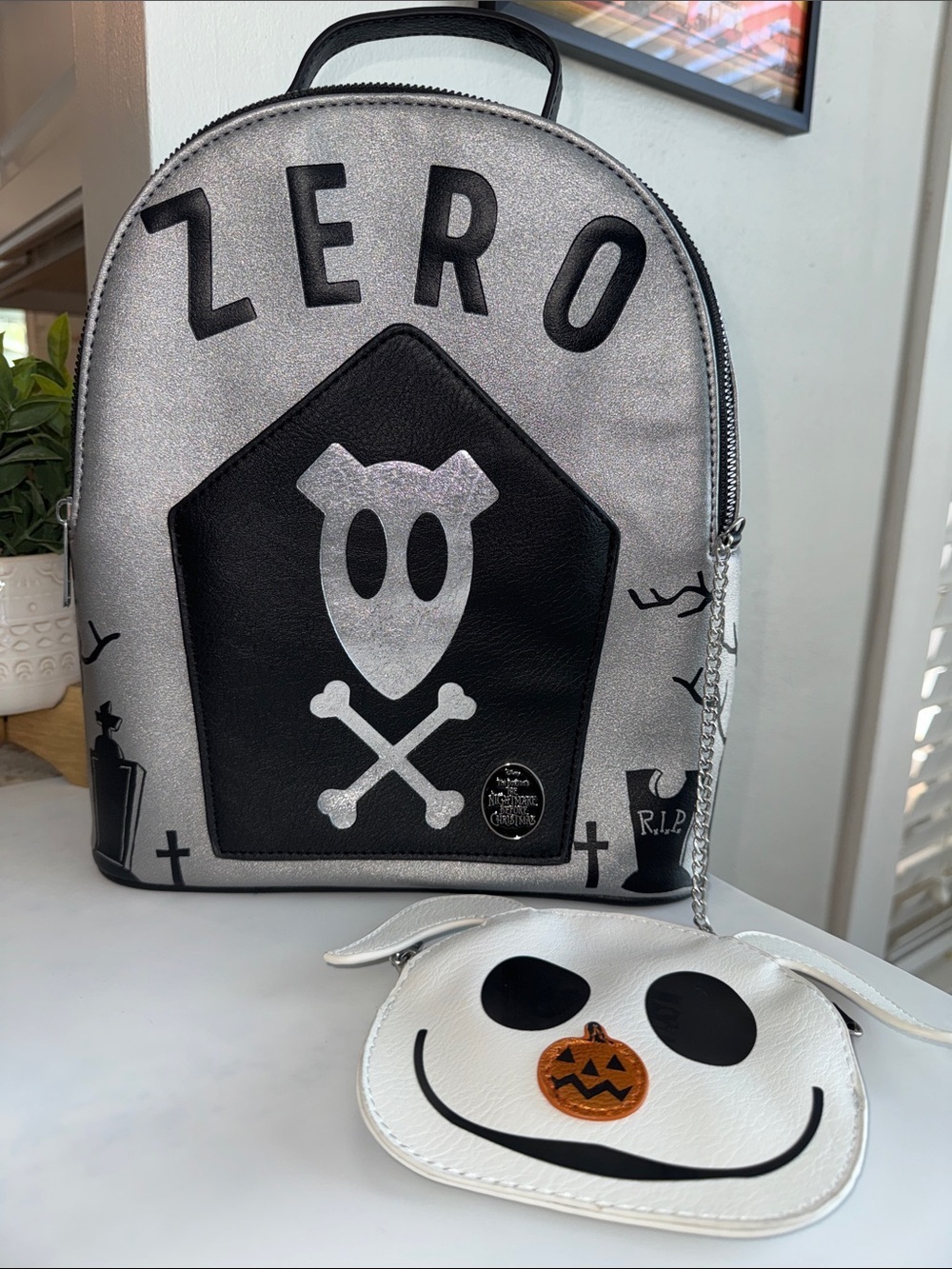 BIOWORLD The Nightmare Before Christmas Zero Mini Backpack & Coin Pouch